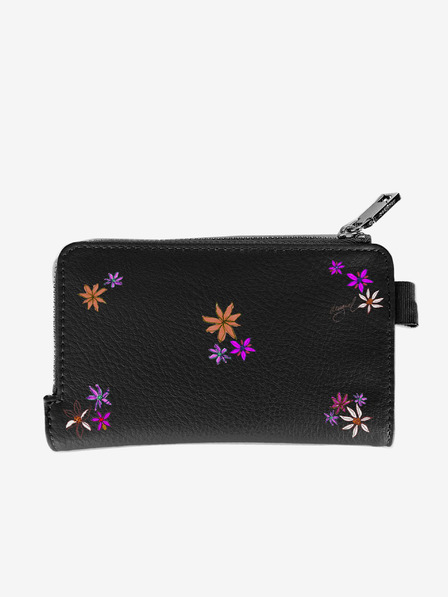 Desigual Črna ženska torbica Desigual Flor Yvette Emma 2.0 Maxi z vzorcem