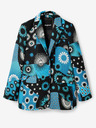Desigual Modra ženska jopa z vzorcem Desigual Sissy