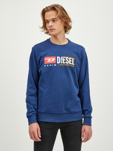 Diesel Dieselova moška temno modra majica s kratkimi rokavi