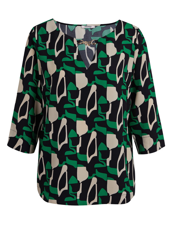 Orsay Zelena ženska vzorčasta bluza ORSAY