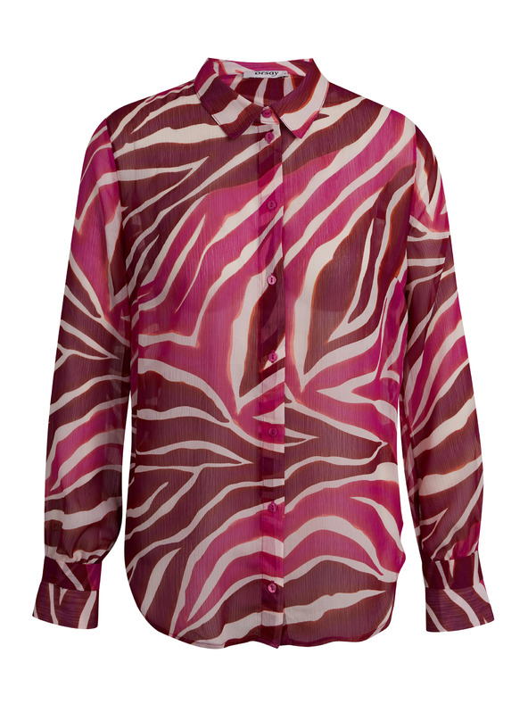 Orsay Roza in bordo ženska vzorčasta bluza ORSAY