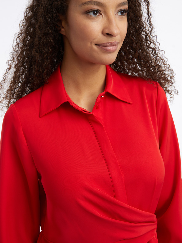 Orsay Rdeča ženska midi obleka ORSAY