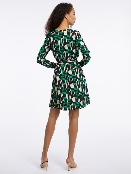 Orsay Zelena ženska vzorčasta obleka ORSAY