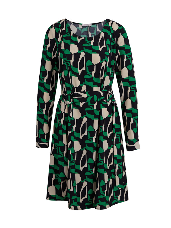 Orsay Zelena ženska vzorčasta obleka ORSAY