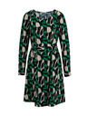 Orsay Zelena ženska vzorčasta obleka ORSAY