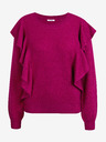 Orsay ORSAY Temno roza ženski pulover z volančki ORSAY