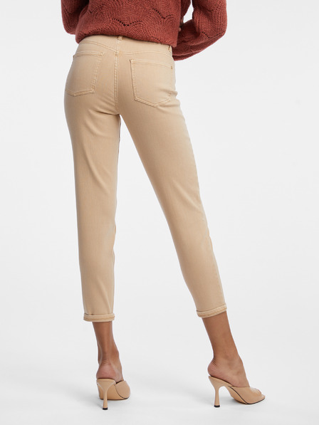 Orsay Bež ženske oprijete slim fit kavbojke ORSAY