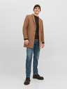 Jack & Jones Rjav moški plašč Jack & Jones Morrison iz volne