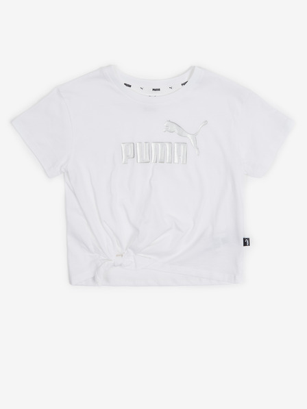 Puma Bela dekliška športna majica Puma ESS+ Bela dekliška športna majica