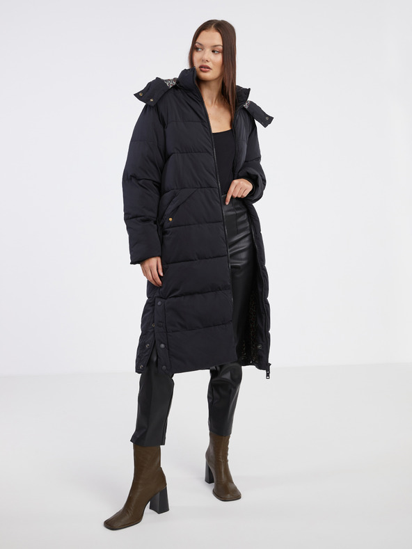 Scotch & Soda Črn ženski plašč Scotch & Soda