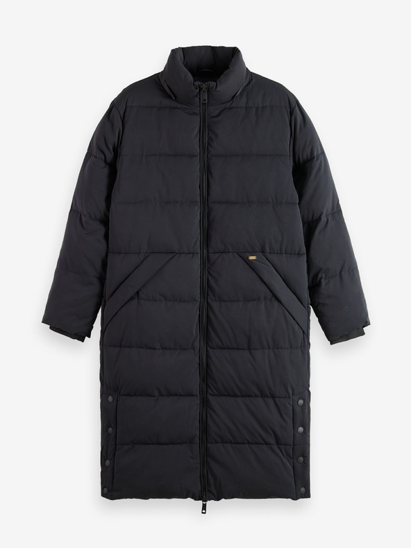 Scotch & Soda Črn ženski plašč Scotch & Soda