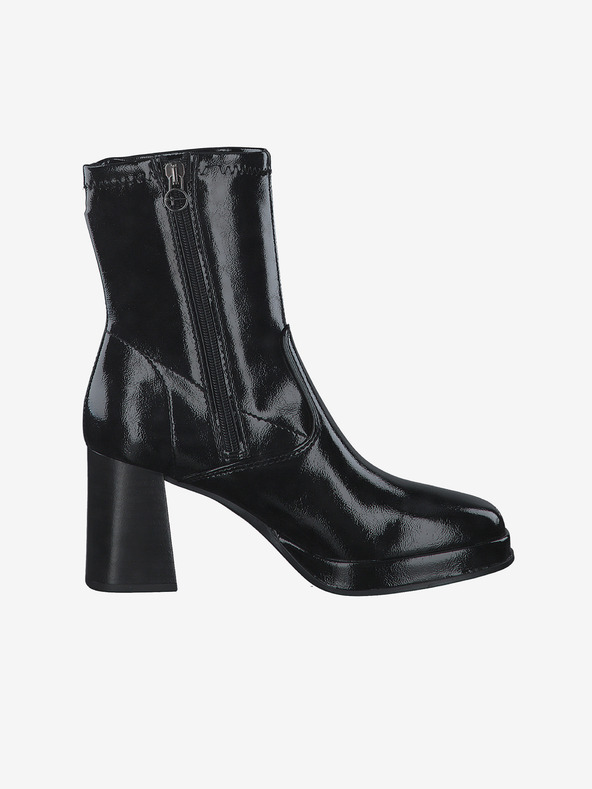 Tamaris Črni gležnjarji z visoko peto Tamaris