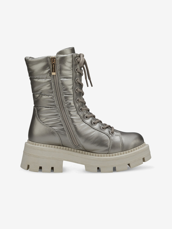 Tamaris Sivi ženski kovinski nizki škornji Tamaris