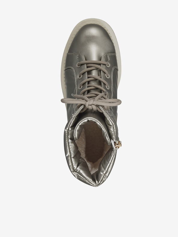 Tamaris Sivi ženski kovinski nizki škornji Tamaris