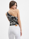 Orsay Belo-črno žensko cvetlično body ORSAY