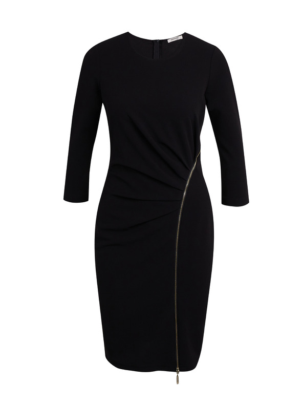 Orsay Črna ženska oprijeta obleka ORSAY