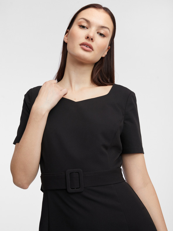 Orsay Črna ženska obleka ORSAY