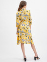 Orsay Rumena ženska cvetlična obleka ORSAY