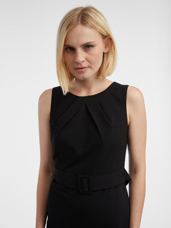 Orsay Črna ženska oprijeta obleka ORSAY