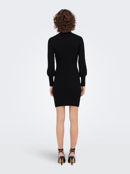 Jacqueline de Yong Črna ženska jopica JDY Magda Sweater Dress