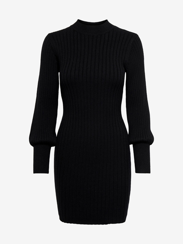 Jacqueline de Yong Črna ženska jopica JDY Magda Sweater Dress