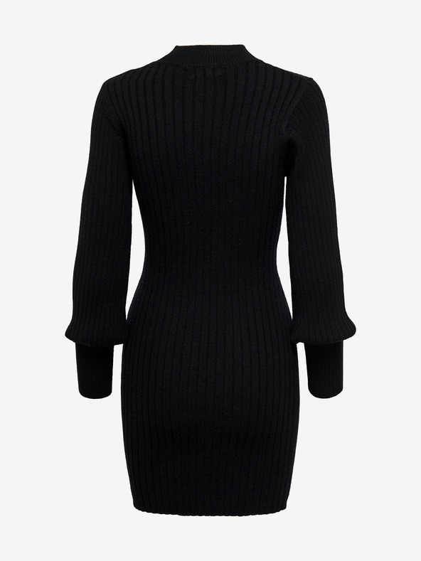 Jacqueline de Yong Črna ženska jopica JDY Magda Sweater Dress