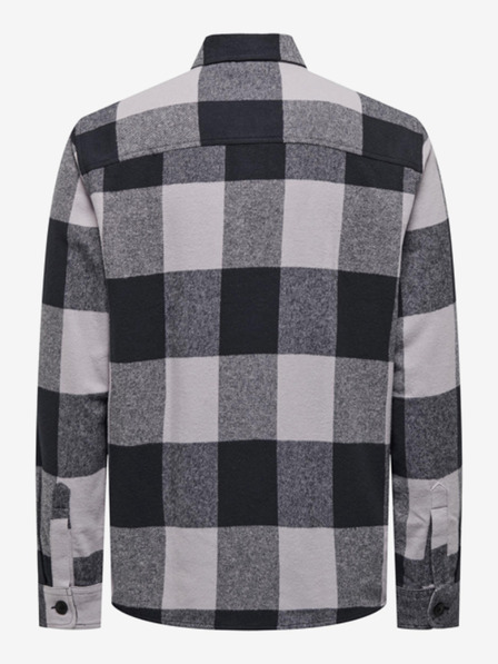 ONLY & SONS ONLY & SONS Milo modra/siva moška flanelna karirasta srajca