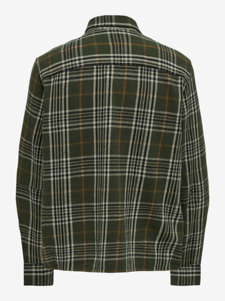 ONLY & SONS bež in zelena moška kockasta flanelna srajca ONLY & SONS Scott