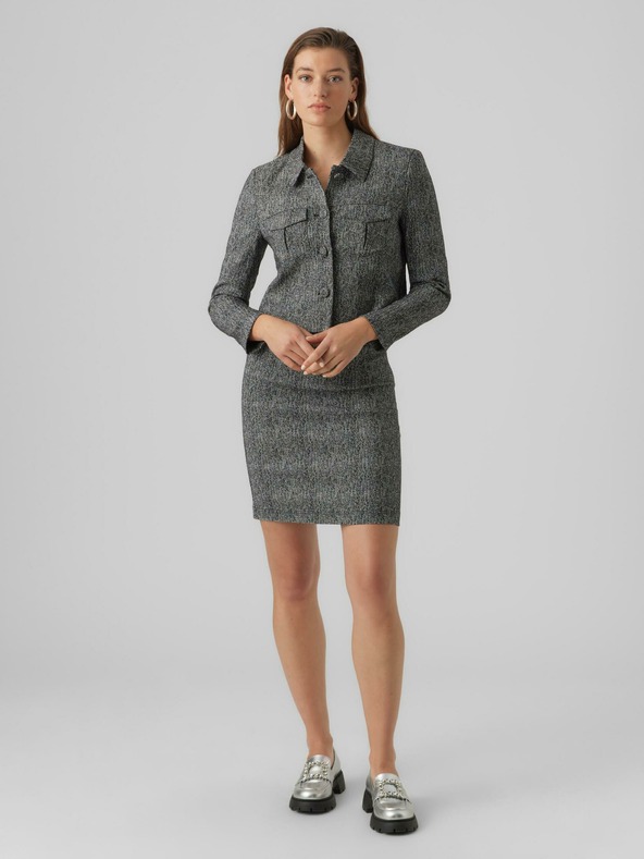 AWARE by VERO MODA Ženska siva vzorčasta jakna AWARE by VERO MODA Gracelynn