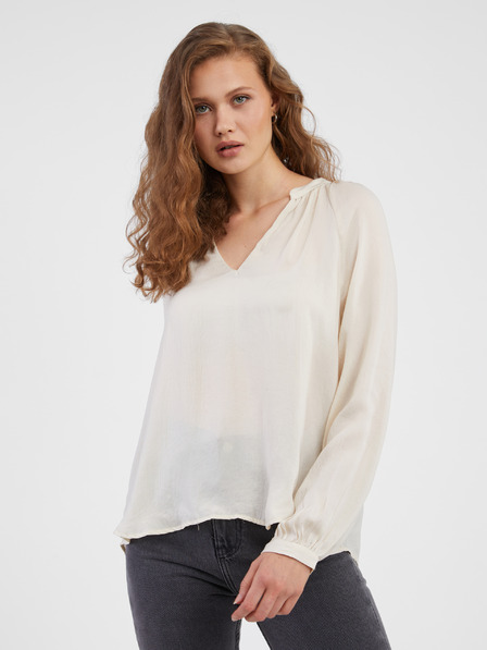 AWARE by VERO MODA Krem bluza AWARE by VERO MODA Sunny