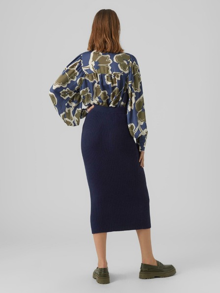 AWARE by VERO MODA Zeleno-modra bluza AWARE by VERO MODA Grayce
