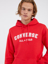 Converse Rdeča unisex kapuca Converse Go-To Wordmark