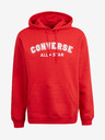 Converse Rdeča unisex kapuca Converse Go-To Wordmark