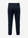 ONLY & SONS Temno modre moške hlače iz lanene mešanice ONLY & SONS Leo