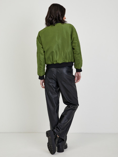 Pepe Jeans Zelene ženske bomber hlače Pepe Jeans Anette