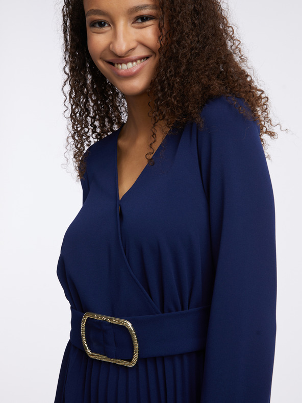 Orsay Temno modra ženska obleka ORSAY