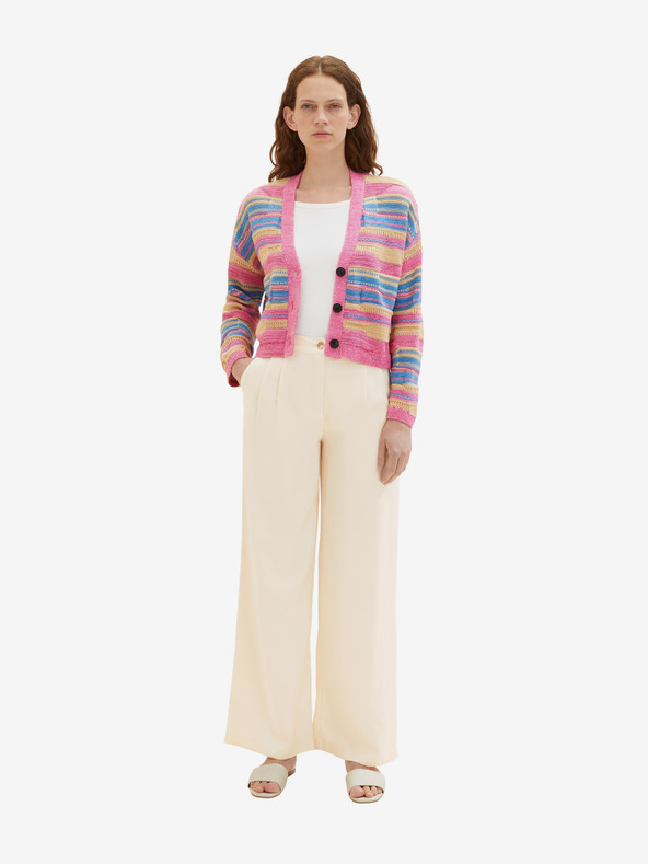 Tom Tailor Tom Tailor Roza ženski črtasti pulover