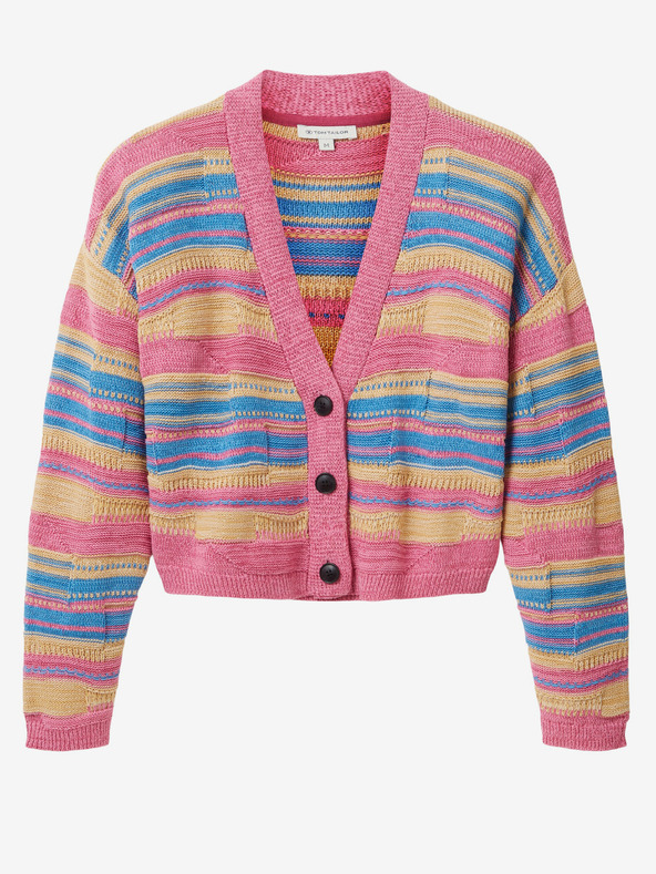 Tom Tailor Tom Tailor Roza ženski črtasti pulover