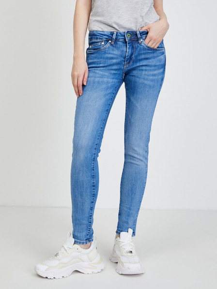 Pepe Jeans Modre ženske slim fit kavbojke Pepe Jeans