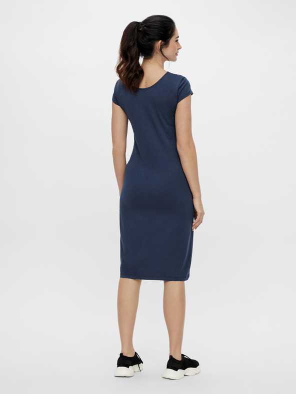 Mama.licious Modra nosečniška obleka brez rokavov Mama.licious Elnora