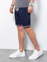 Ombre Clothing Vijolične moške kratke hlače iz džinsa Ombre Clothing W361