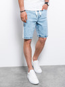 Ombre Clothing Svetlo modre moške kratke hlače iz džinsa Ombre Clothing W363