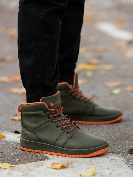 Ombre Clothing Kaki moški gležnjarji T311