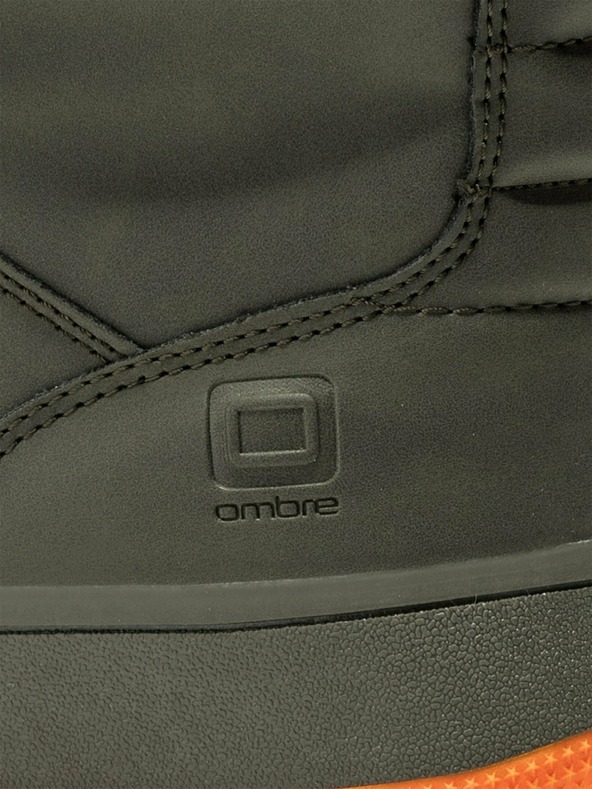 Ombre Clothing Kaki moški gležnjarji T311