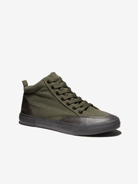 Ombre Clothing Črno-zeleni moški čevlji za tenis Ombre oblačila T377