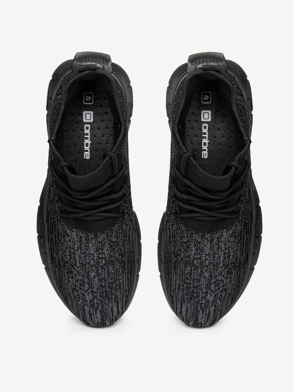 Ombre Clothing Črni moški teniški copati Ombre oblačila