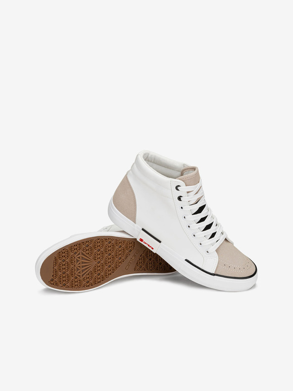 Ombre Clothing Bežno-beli moški čevlji za športne copate Ombre Clothing T376