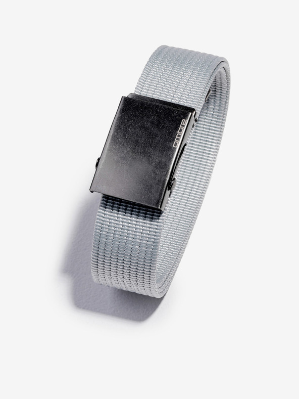 Ombre Clothing Svetlo siv moški pas iz tkanine za oblačila A376