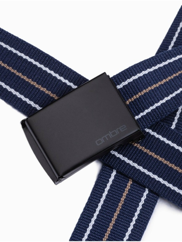 Ombre Clothing Temno modri moški črtasti pas Ombre oblačila