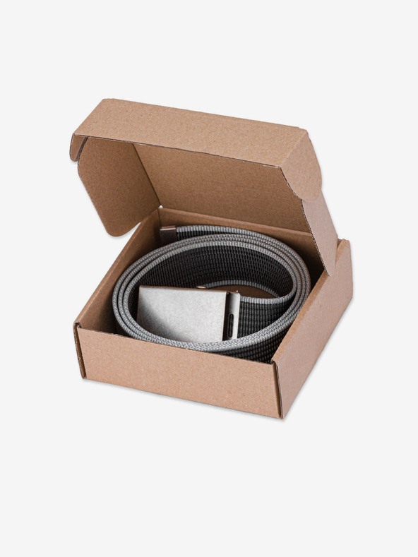 Ombre Clothing Moški pas iz blaga - grafitne barve A364